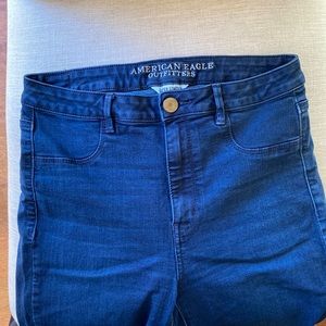 America Eagle super stretch blue jeans. Skinny fit. 2000s style